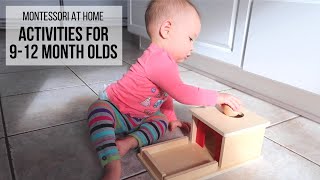 MONTESSORI AT HOME Activities for Babies 912 Months [upl. by Eneluj886]