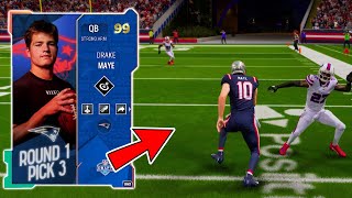 DRAKE MAYE DICING UP THE DEFENSE UNDER PRESSURE 99 OVR DRAKE MAYE GAMEPLAY MADDEN 24 ULTIMATE TEAM [upl. by Fidelity]