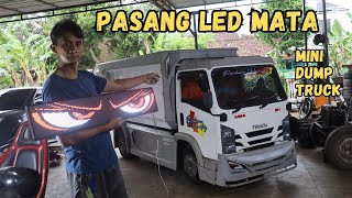 BIKIN PENASARAN HASILNYA SEPERTI APA MINI TRUCK PASANG LED MATA [upl. by Tsai]