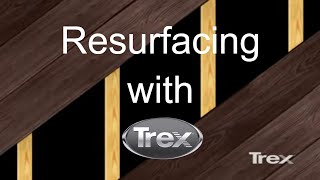 Resurface Your Existing Wood Deck with Trex Composite Decking  Trex  YouTube [upl. by Caria820]