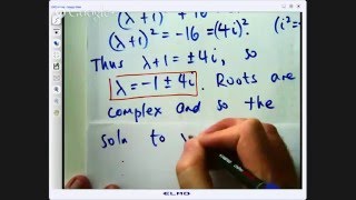 Second order differential equation complex roots [upl. by Nataniel]