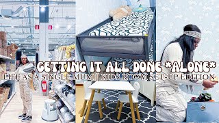 Getting It All Done “ALONE” Kids Room MakeOver  Life Of A Single Mum Based In Sweden🇸🇪 [upl. by Vijnas626]