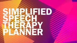 Simplified Speech Therapy Planner Preview [upl. by Tiffie]