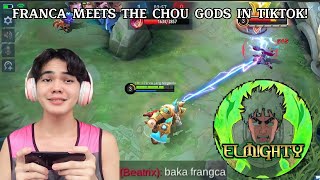 FRANCA MEETS THE CHOU GODS IN TIKTOK FRANCA HOOK AND BANANA KICK CONNECTION [upl. by Lodnar878]