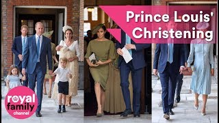 The Royal Family and guests arrive for Prince Louis Christening [upl. by Ponzo]