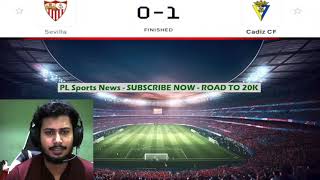 Sevilla vs Cadiz 01 Spanish La Liga Football Match Highlights PLSN 453 [upl. by Sirej617]