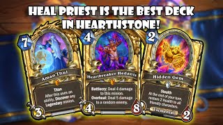 HEAL PRIEST IS A META BREAKING HEARTHSTONE DECK [upl. by Canica646]