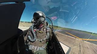 Quick ClimbUnrestricted Takeoff  quotRainquot and Indy Car Driver Conor Daly take the F16 for a spin [upl. by Yllitnahc47]