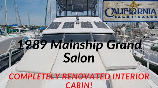 1989 Mainship Grand Salon Tour  California Yacht Sales [upl. by Pawsner]