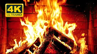 🔥 Cozy Fireplace 4K 12 HOURS Fireplace with Crackling Fire Sounds Crackling Fireplace 4K [upl. by Beverlie]