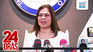 VP Sara sa naging pagdalo ni FPRRD sa EJK hearing sa Kamara  “Best dramatic actor”  24 Oras [upl. by Cassady]