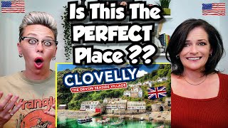 American Couple Reacts Clovelly England 1000 Year Old Fishing Village FIRST TIME REACTION [upl. by Terces]