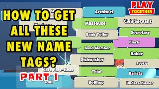 FULL GUIDE TO GET NEW NAME TAGS PART 1PLAY TOGETHER haegin playtogether [upl. by Imuy]