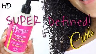 Wash n Go with Mielle Organics Honey amp Ginger Styling Gel  Super Defined Curls  Tia Kirby [upl. by Flan512]