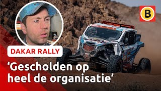 Lekke banden door alle stenen op de route  Dakar Rally [upl. by Shadow298]