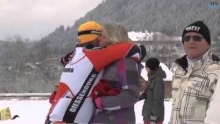 NoordHollanders schaatsen op Weissensee [upl. by Ellenod]