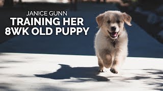 8 Week Old Puppy Training  Janice Gunn [upl. by Yerffe229]