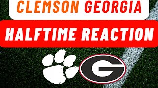 Clemson Georgia Halftime Reaction [upl. by Annoik784]