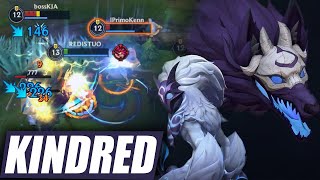 Wild Rift Kindred Gameplay New Champion Build amp Runes [upl. by Florencia]