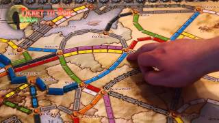 Brettspill med Takras Ticket to Ride Europe [upl. by Weldon]