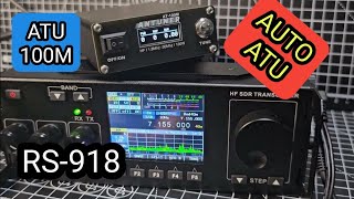 RS918  SDR HF Transceiver  ATU100M Auto Antenna Tuner  Live Contact [upl. by Wyler775]