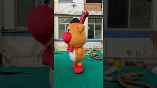 Plush Inflatable Balloon Airglow Moose Mascot Suit for Advertising Stagedesign Decoration [upl. by Aicats784]