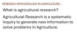 OVERVIEW OF RESEARCH METHODOLOGY IN VARIOUS AREAS [upl. by Hudgens]