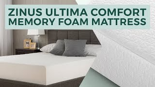 Zinus Pressure Relief Mattress Review Ultima Comfort Memory Foam [upl. by Yromas565]