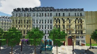 MINECRAFT  TUTO IMMEUBLE HAUSSMANNIEN [upl. by Etnauj157]