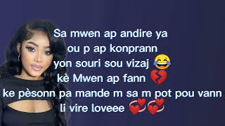 Ou pa p konprann lyrics Bjay boy Meeli Buteau jean Garmel [upl. by Irina]