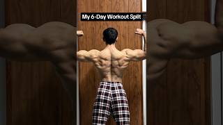 My 6Day Workout Split 💪 bodybuilding fitness shorts [upl. by Latton]