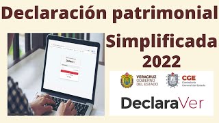 Declaración Patrimonial Simplificada Declaraver [upl. by Chemosh]