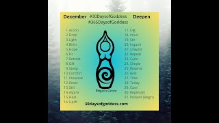 30DaysofGoddess December Practice Update Deepen goddess magic daily practice [upl. by Savihc392]