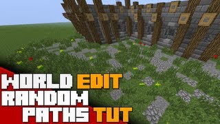 Minecraft  World Edit Tutorial  Randomized Paths with Brushes  2021 Read Description [upl. by Okemak]