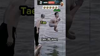 Jimin swimming talent 🐤😍🤣 bts jimin v funny swimming memes viralvideo shorts [upl. by Devad61]