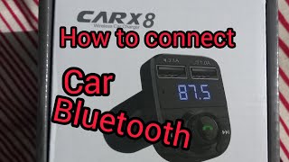 how to connect car x8 bluetooth or FM ट्रांसमिशन in ford figo first generation [upl. by Caneghem710]