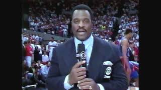 NBA Finals 1990 Game 5 Portland Trailblazers vs Detroit Pistons Clyde Drexler vs Isiah Thomas [upl. by Waechter]