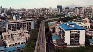 Navi Mumbai Metro  Drone tour  Kharghar Short version [upl. by Eedeed]