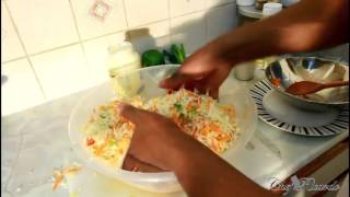 Fresh Homemade Coleslaw Recipes  Jamaican Style [upl. by Wearing]