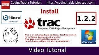 Install Trac 122 wiki and issue tracker on Windows 7 via Bitnami installer byAO [upl. by Bartholemy]