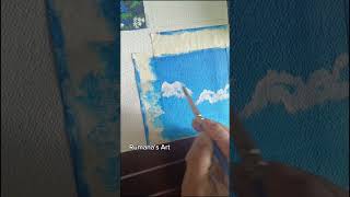 moodboard painting part  2 tutorial vifeo Rumanas Art howtomakeacrylicpaintings youtube [upl. by Simon]