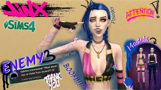 JinxPowder  CC Links  The Sims 4 ASMR CAS [upl. by Stevy604]