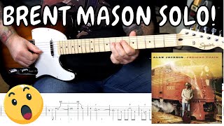 Brent Mason Solo  Freight Train  Alan Jackson  3 Speed Animated TAB [upl. by Rebe749]