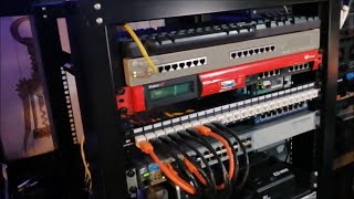 My Gigabit fiber internet connection and home network data lab rackmount setup [upl. by Collis]