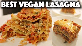 BEST VEGAN LASAGNA IVE EVER MADE SUPER EASY [upl. by Stanfill]