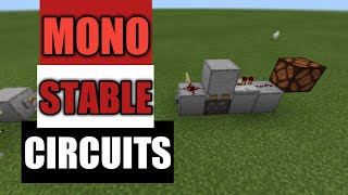 Minecraft Bedrock Monostable Circuits [upl. by China]