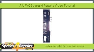 Lockmaster Door Lock Case Latch Reversal [upl. by Perloff]