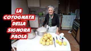 COTOGNATA CONFETTURA MARMELLATA DELLA NONNA PAOLA quotTHE COTOGNATA OF THE SIGNORA PAOLAquot SICILIA [upl. by Nathanoj]