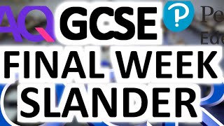 GCSE SLANDER FINAL WEEK 2024 [upl. by Bocock]