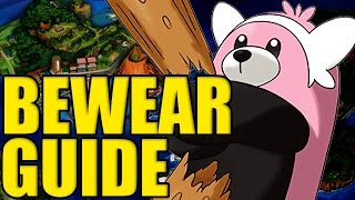 POKEMON SUN AND MOON BEWEAR GUIDE [upl. by Aynekat663]